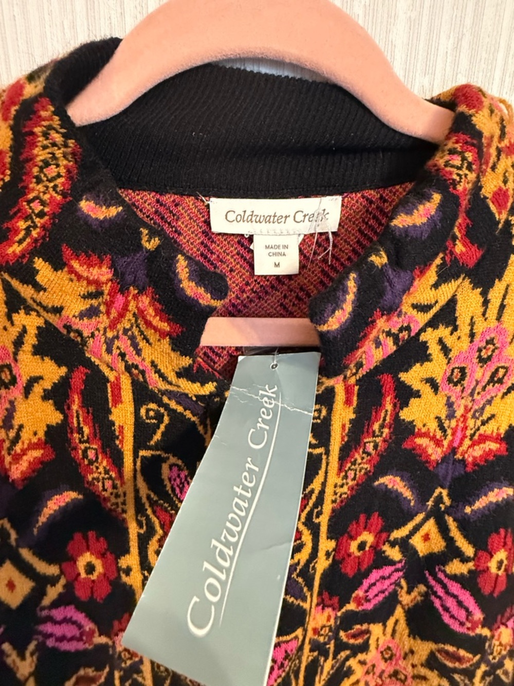 Cold Water Creek Knit Sweater Coat - Picture 5 of 7